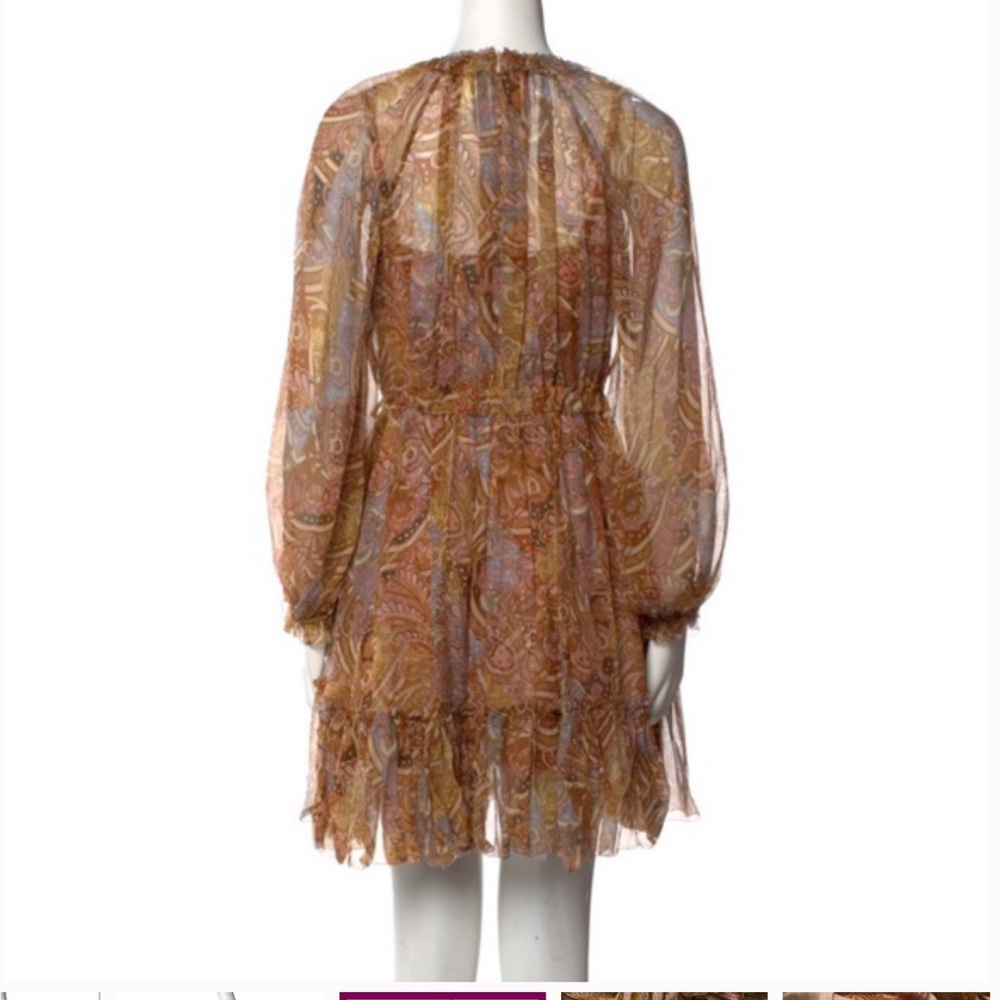 NWOT Zimmermann concert Elegant Paisley Print Dress - Picture 4 of 8